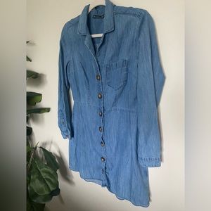 Abercrombie & Fitch Long Sleeve Denim Dress - Small